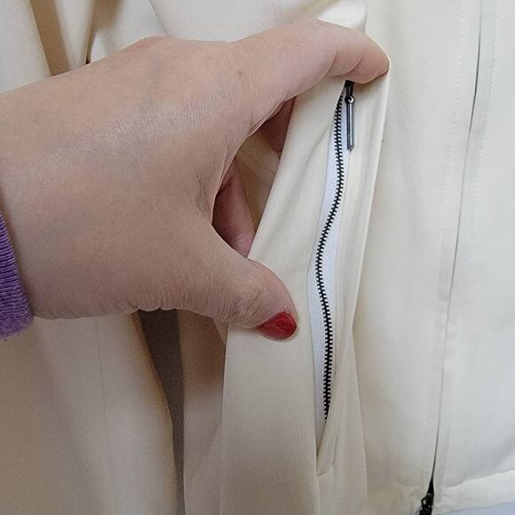 Donna Karan Signature Zip front Silk blend Jacket Size M - Picture 9 of 9